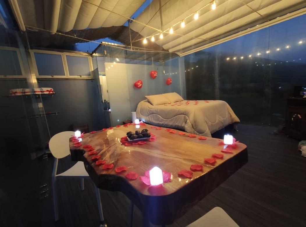 Hotel Glamping Cristal Guatavita Esterno foto