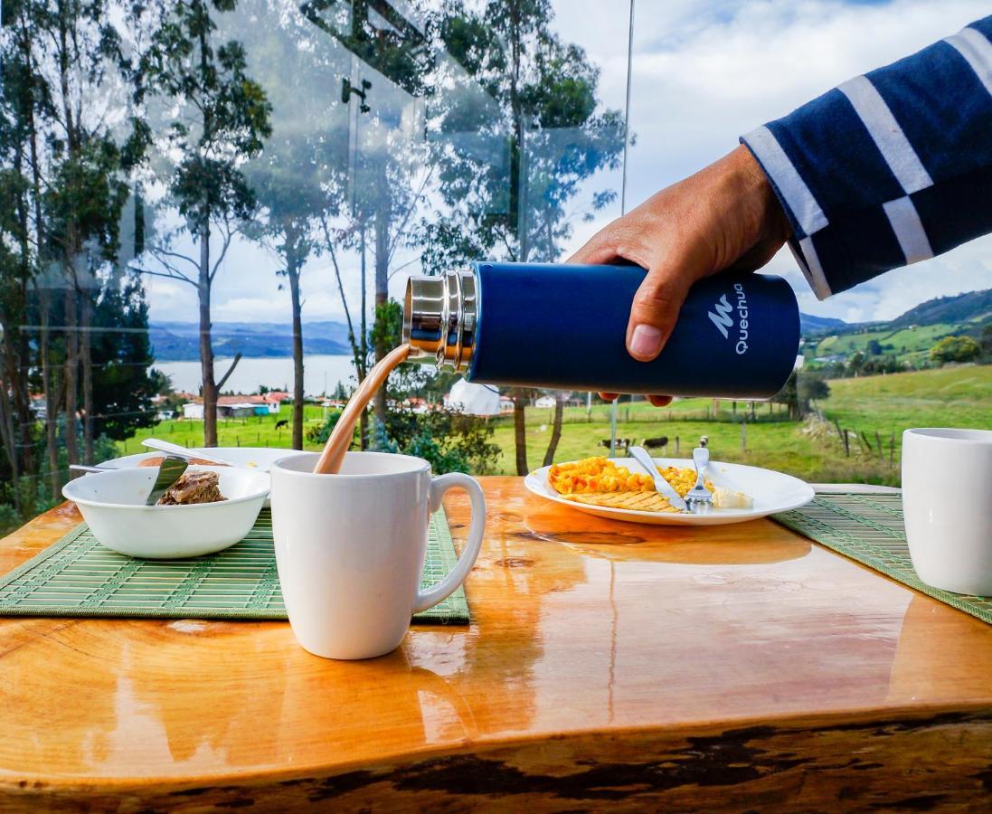 Hotel Glamping Cristal Guatavita Esterno foto
